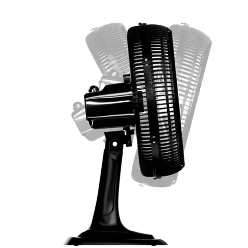 Ventilador de Mesa Ventisol Oscilante Turbo Grade De Plástico 10P 40CM 150W 220V Preto - 17597