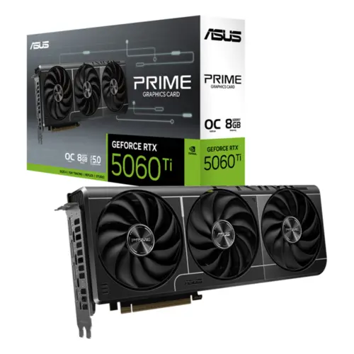 Placa de Vídeo Asus GeForce RTX 5060 TI Prime 8GB GDDR7 128Bits - PRIME-RTX5060TI-O8G