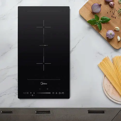 Cooktop 2 Bocas Midea Indução Touch Vitrocerâmica Preto 220V - CFBD22