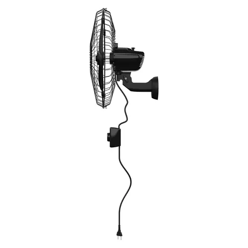 Ventilador de Parede Ventisol Oscilante Turbo Grade De Plástico 3P 50CM 200W Bivolt Preto - 538
