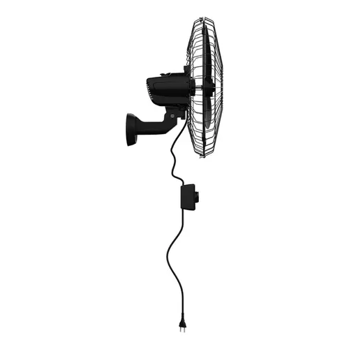 Ventilador de Parede Ventisol Oscilante Turbo Grade De Plástico 3P 50CM 200W Bivolt Preto - 538
