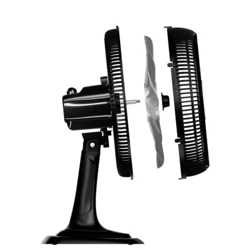 Ventilador de Mesa Ventisol Oscilante Turbo Grade De Plástico 10P 50CM 150W 127V Preto - 17598