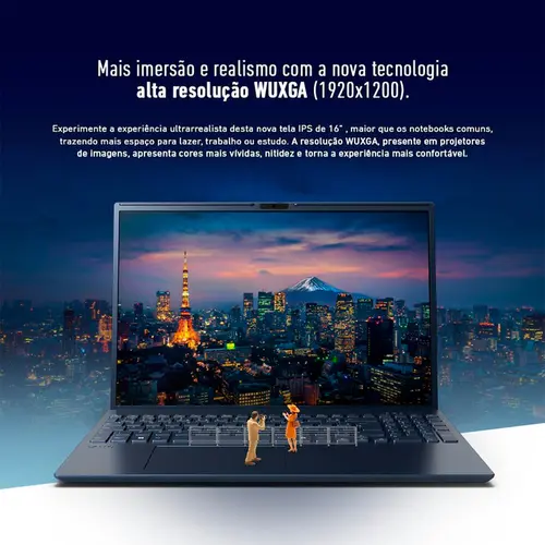 Notebook Vaio FE16 16'' WUXGA I5-1334U 16GB SSD 512GB Windows 11 Home Cinza Grafite - VJFE62F11X-B0321H