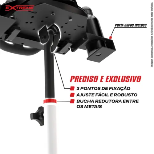Suporte Para Volantes Ajustável SPRO V3 Rebatível Com Trava Branco Padrão - 2010201020005