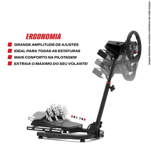 Suporte Para Volantes Ajustável SPRO V3 Rebatível Com Trava Preto Padrão - 2010201020007