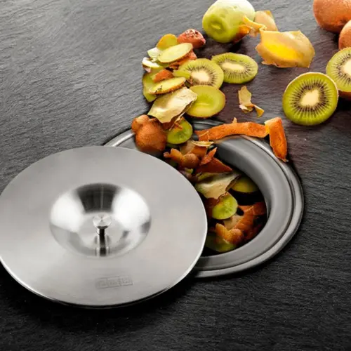 Lixeira De Sobrepor Redonda Franke Inox Escovado 5L - 16168