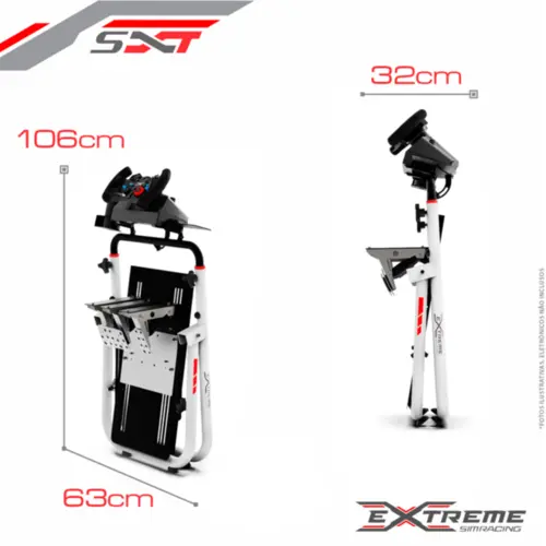 Suporte para Volante Ajustável SXT V2 Rebatível Branco - 2010201030005