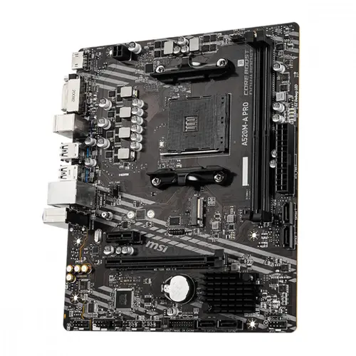 Placa Mãe MSI A520M-A PRO AM4 mATX 2xDDR4