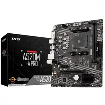 Placa Mãe MSI A520M-A PRO AM4 mATX 2xDDR4