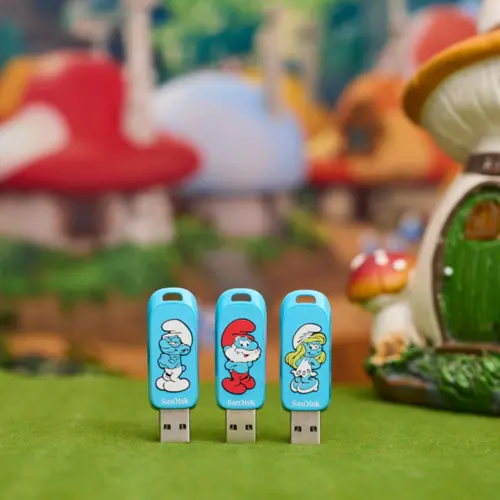 Pendrive Sandisk 64GB Smurf Edition (Gênio) - SDCZIS-064G-G46