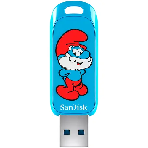 Pendrive Sandisk 128GB Smurf Edition (Papai Smurf) - SDCZIS-128G-G46