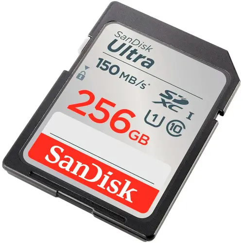 Cartão de Memória SD Sandisk Ultra 256GB UHS-I - SDSDUNC-256G-GN6IN