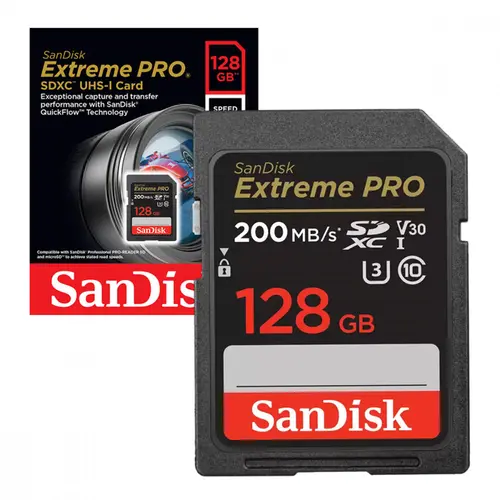 Cartão de Memória SD Sandisk Extreme PRO 128GB UHS-I - SDSDXXD-128G-GN4IN
