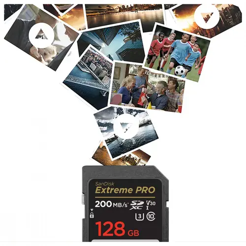 Cartão de Memória SD Sandisk Extreme PRO 128GB UHS-I - SDSDXXD-128G-GN4IN