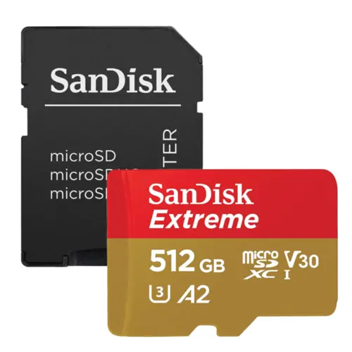 Cartão de Memória MicroSD Sandisk Extreme 512GB UHS-I - SDSQXAV-512G-GN6MA