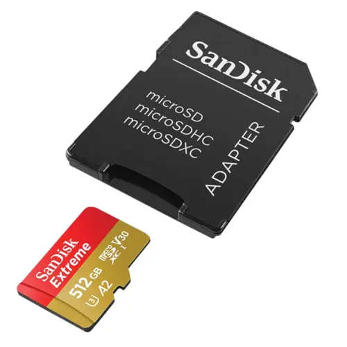Cartão de Memória MicroSD Sandisk Extreme 512GB UHS-I - SDSQXAV-512G-GN6MA