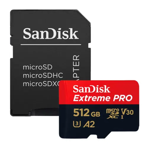 Cartão de Memória MicroSD Sandisk Extreme PRO 512GB UHS-I - SDSQXCD-512G-GN6MA