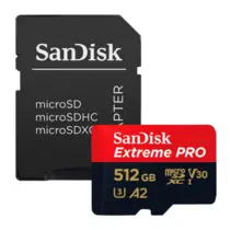 Cartão de Memória MicroSD Sandisk Extreme PRO 512GB UHS-I - SDSQXCD-512G-GN6MA