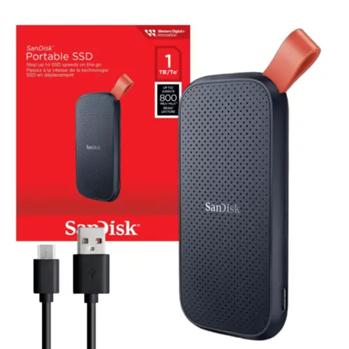 SSD Portatil Sandisk 1TB Preto - SDSSDE30-1T00-G26