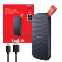 SSD Portatil Sandisk 1TB Preto - SDSSDE30-1T00-G26