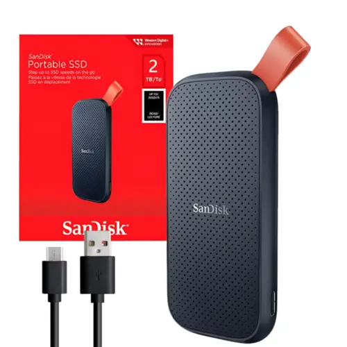 SSD Portatil Sandisk 2TB Preto - SDSSDE30-2T00-G26