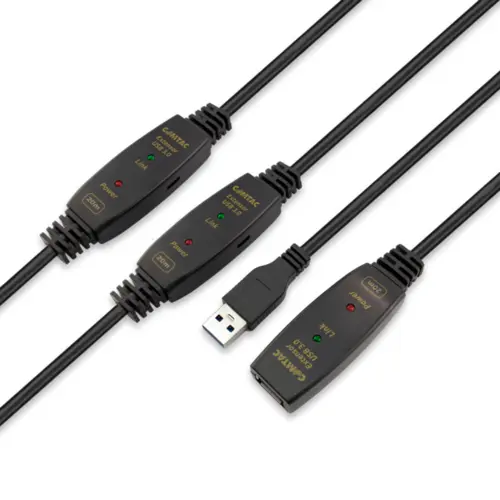 Cabo de Extensão Comtac USB 3.0 AM/AF com Amplificador de Sinal 20 Metros