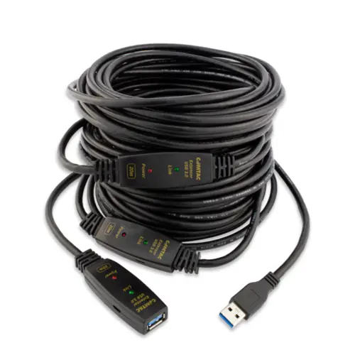 Cabo de Extensão Comtac USB 3.0 AM/AF com Amplificador de Sinal 20 Metros