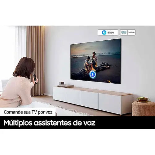 Smart TV Samsung Big 75'' LED 4K Wi-Fi Bluetooth HDR Tizen OS Alexa Apple Airplay airplay - UN75DU7700GXZD