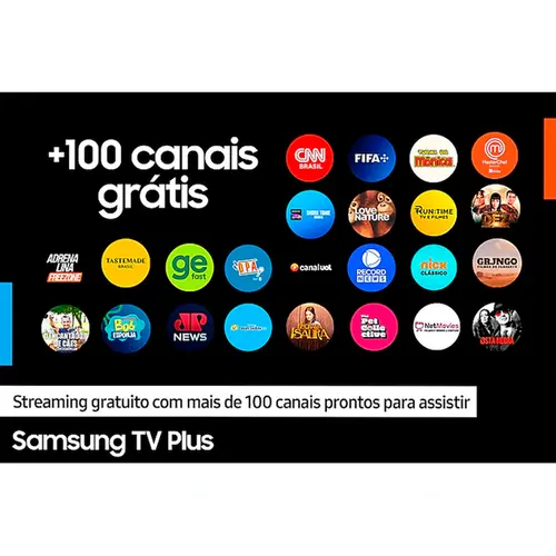 Smart TV Samsung Big 75'' LED 4K Wi-Fi Bluetooth HDR Tizen OS Alexa Apple Airplay airplay - UN75DU7700GXZD