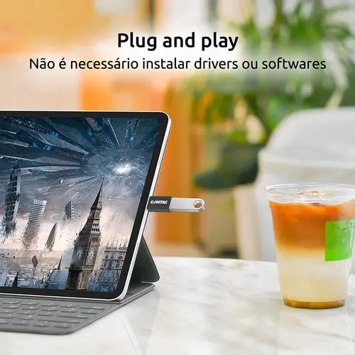 Conversor USB-C Para USB-A 3.0 Femea Comtac