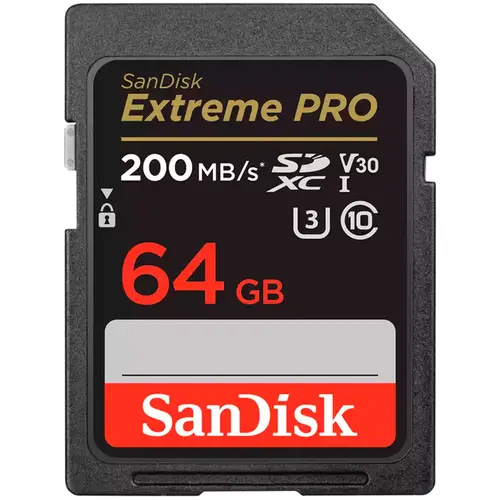 Cartão de Memória SD Sandisk Extreme PRO 64GB UHS-I - SDSDXXU-064G-GN4IN
