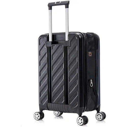 Mala De Viagem Nautika Compacta Bordo 10KG Rodas 360º Preto - 338001-PR