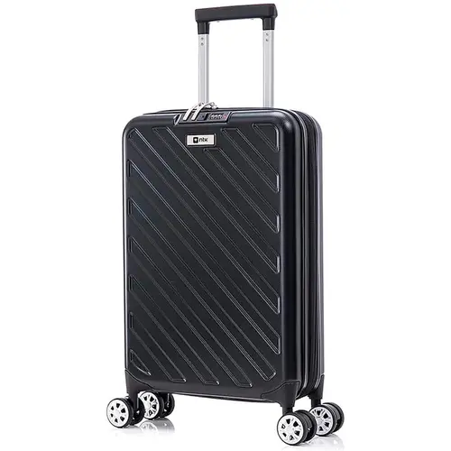 Mala De Viagem Nautika Compacta Bordo 10KG Rodas 360º Preto - 338001-PR