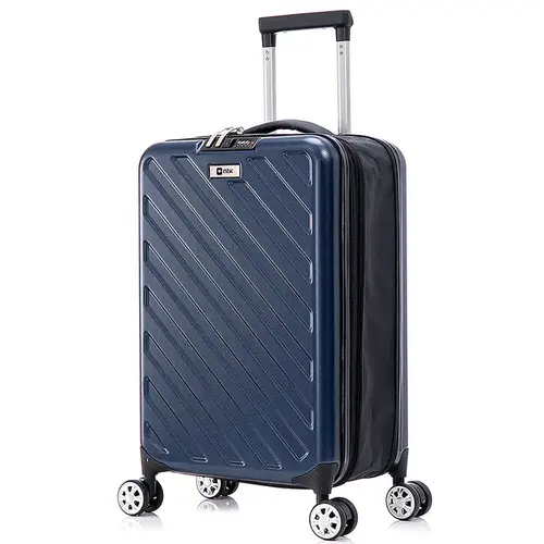 Mala De Viagem Nautika Compacta Bordo 10KG Rodas 360º Azul Escuro - 338001-AZESC