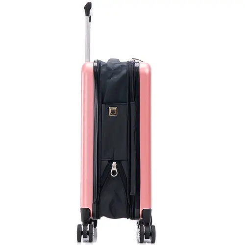 Mala De Viagem Nautika Compacta Bordo 10KG Rodas 360º Rosé - 338001-RX