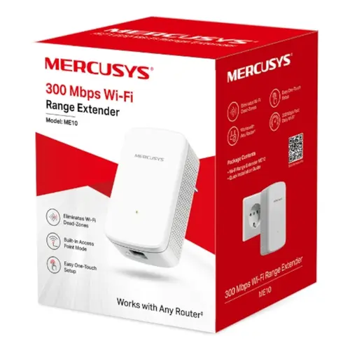 Repetidor de Sinal Mercusys ME10 Wifi 300Mbps