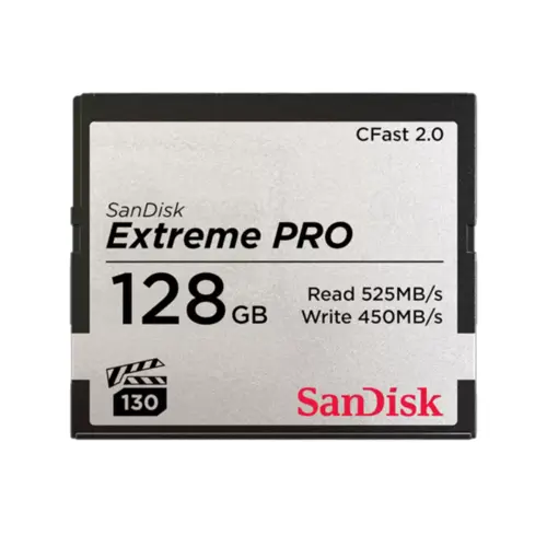 Cartão de Memória Sandisk 128GB Extreme PRO Cfast 2.0 - SDCFSP-128G-G46D