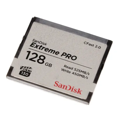 Cartão de Memória Sandisk 128GB Extreme PRO Cfast 2.0 - SDCFSP-128G-G46D