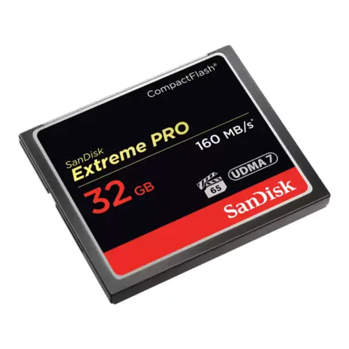 Cartão de Memória Sandisk 32GB Extreme PRO CompactFlash UDMA 7 - SDCFXPS-032G-X46