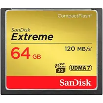 Cartão de Memória Sandisk 64GB Extreme CompactFlash UDMA 7 - SDCFXSB-064G-G46