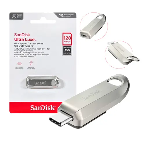 Pendrive Sandisk 128GB Ultra Luxe Tipo-C - SDCZ75-128G-G46