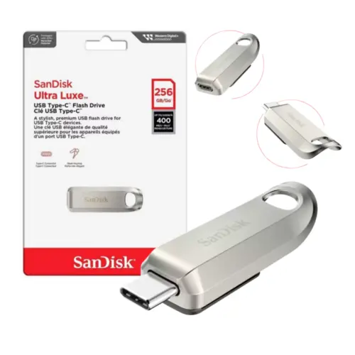 Pendrive Sandisk 256GB Ultra Luxe Tipo-C - SDCZ75-256G-G46