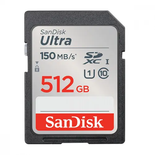 Cartão de Memória SD Sandisk Ultra 512GB UHS-I - SDSDUNC-512G-GN6IN