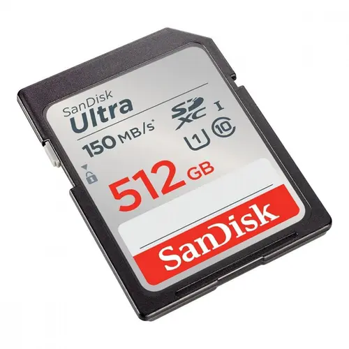 Cartão de Memória SD Sandisk Ultra 512GB UHS-I - SDSDUNC-512G-GN6IN
