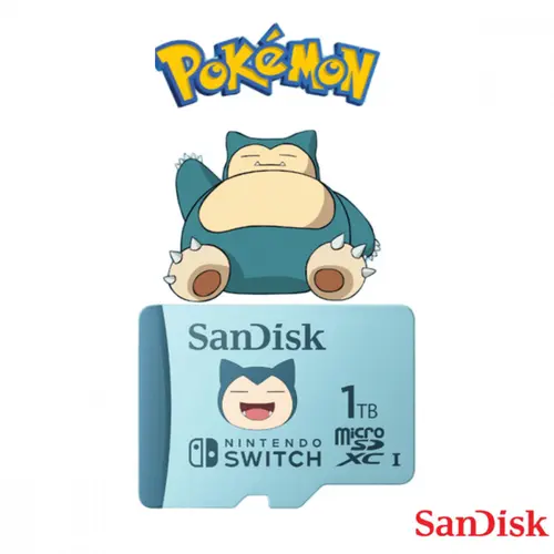Cartão de Memória MicroSD Sandisk 1TB Pokémon Edition (Snorlax) UHS-I - SDSQXAO-1T00-GN6ZK