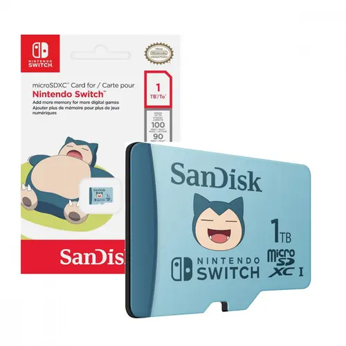 Cartão de Memória MicroSD Sandisk 1TB Pokémon Edition (Snorlax) UHS-I - SDSQXAO-1T00-GN6ZK