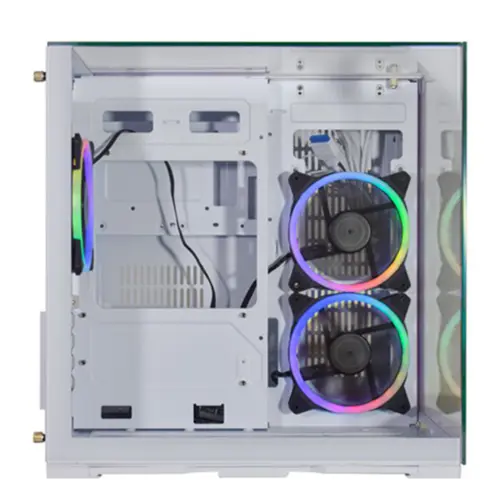 Gabinete Gamer Aquario CG-W3K3 Visão Infinito Branco Micro ATX sem fan CGW3D3RH002CB0X