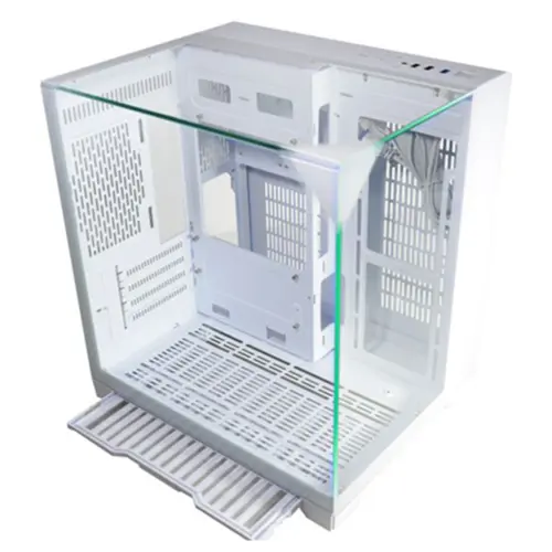 Gabinete Gamer Aquario CG-W3K3 Visão Infinito Branco Micro ATX sem fan CGW3D3RH002CB0X