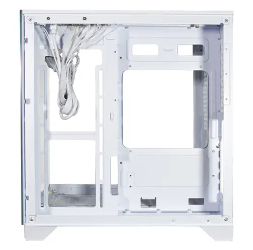 Gabinete Gamer Aquario CG-W3K3 Visão Infinito Branco Micro ATX sem fan CGW3D3RH002CB0X