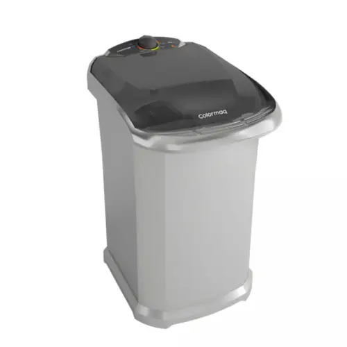 Máquina de Lavar Roupa Colormaq Ecomax Semi-Automatica Tanquinho Prata 127V 6kg - LCT 6